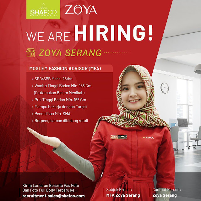Loker Zoya Serangid