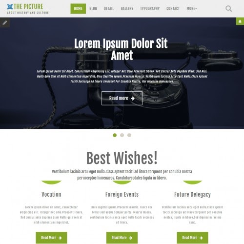 Museum Website Template - 2020