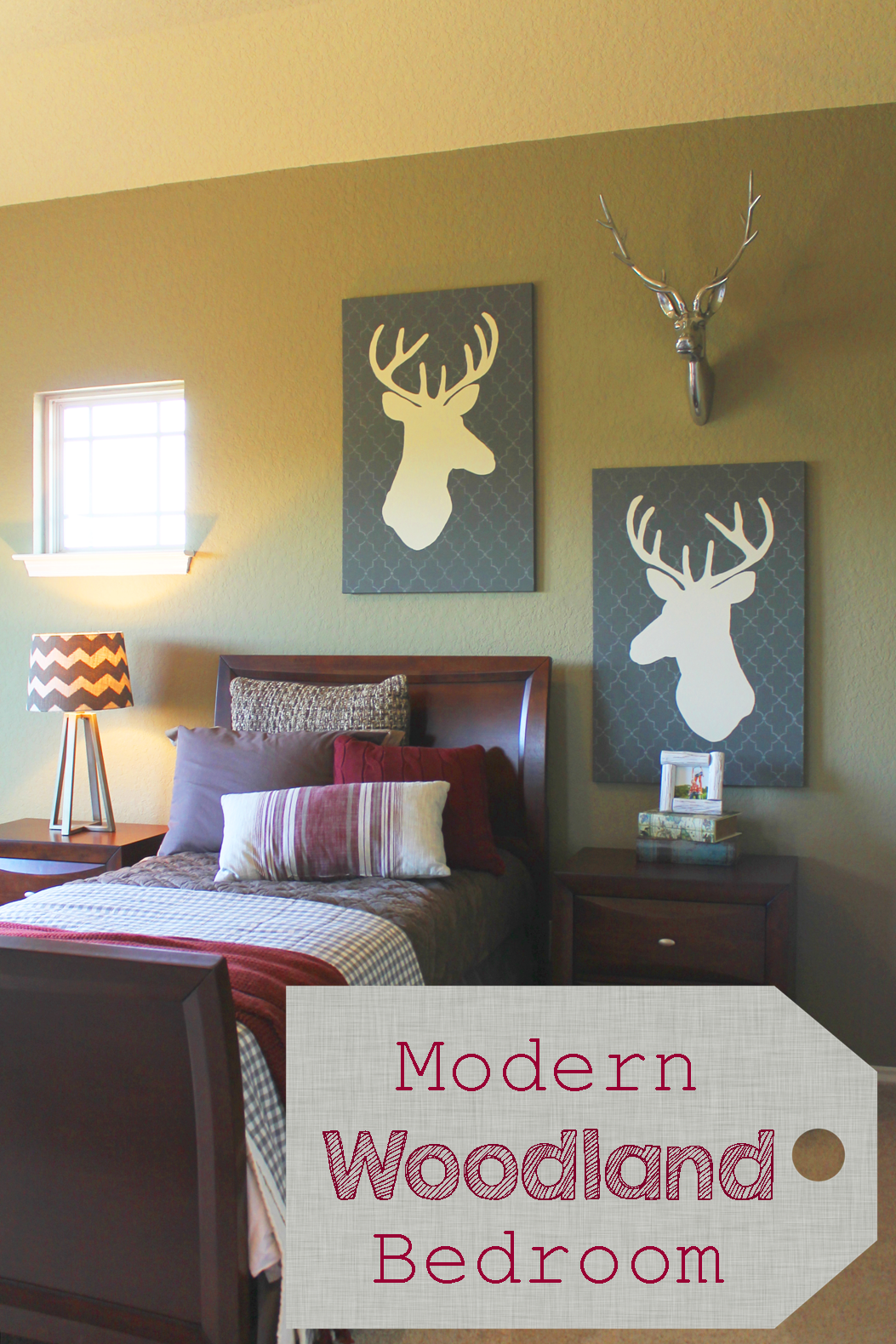 The ragged wren Modern Woodland Bedroom