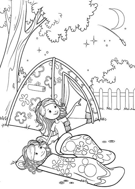 Top 10 Camping Stock Illustrations Coloring Pages