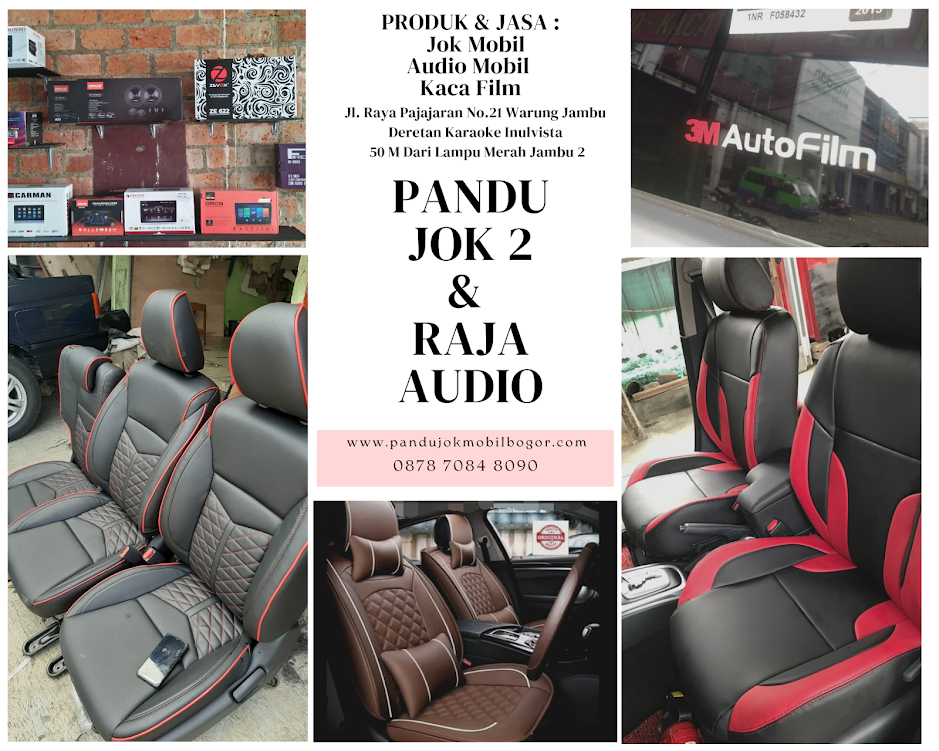 PANDU 2 JOK MOBIL BOGOR, RAJA AUDIO BOGOR,  Bengkel Jok Kursi Mobil, Jok Mobil Bogor, Kaca Film