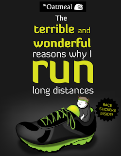 Book cover - The Terrible and Wonderful Reasons Why I Run Long Distances by The Oatmeal