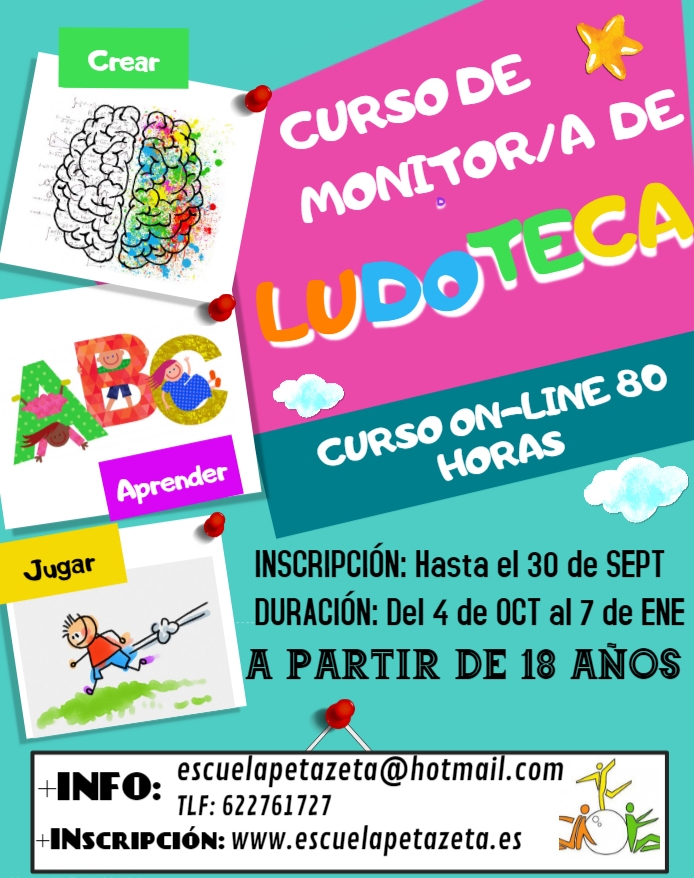 VI CURSO ONLINE MONITOR/A DE LUDOTECA