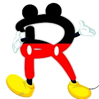 Original alfabeto inspirado en Mickey Mouse R.