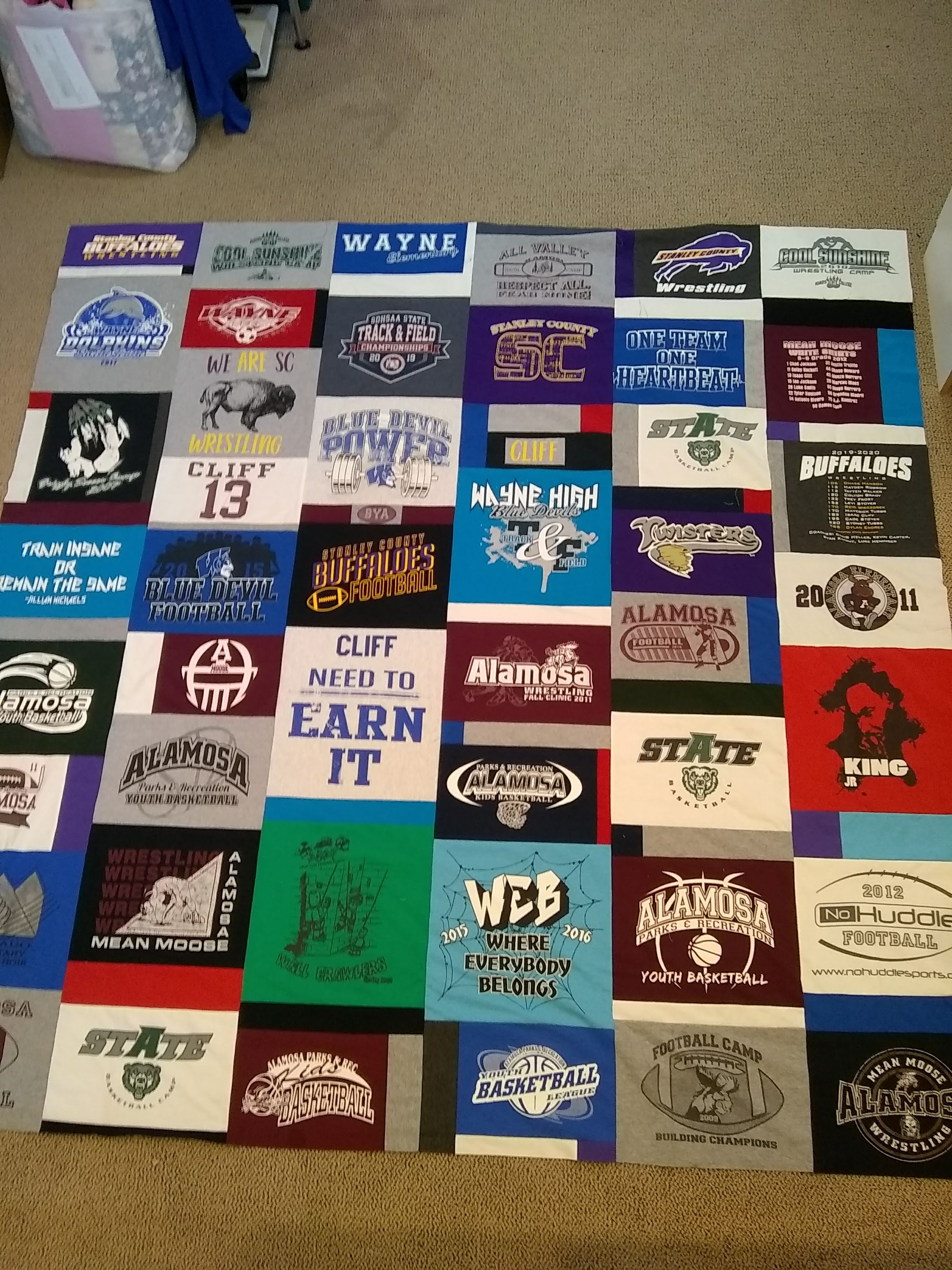 myquilter Custom Tshirt quilt