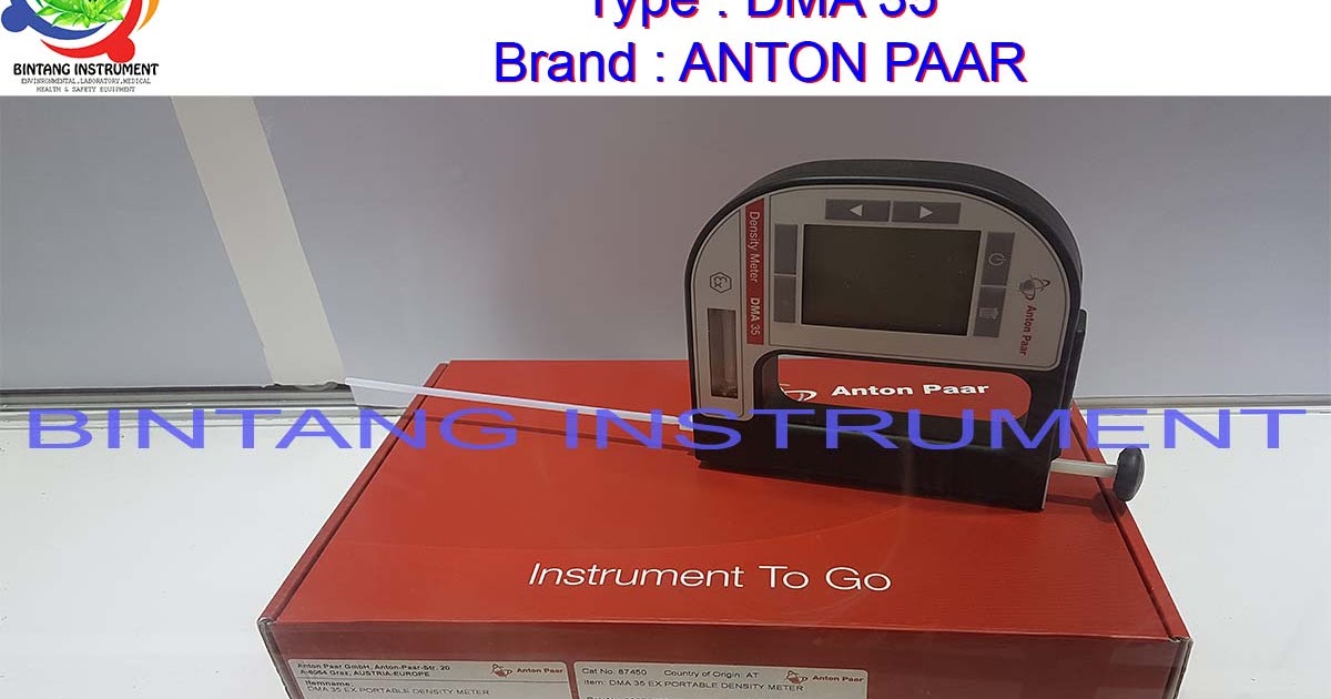 . 081362449440 Jual Portable density meter DMA™ 35 Basic Jual DMA 35