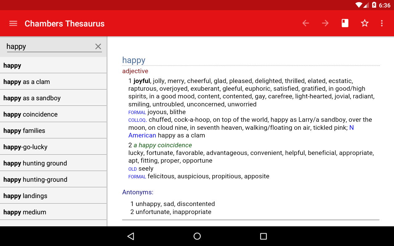 The Digital Teacher Languages learning 5th Chambers Thesaurus 2015