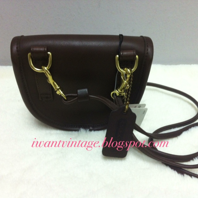 I Want Vintage | Vintage Designer Handbags: Coach Mini Sling Belt Bag No. B0C 9826