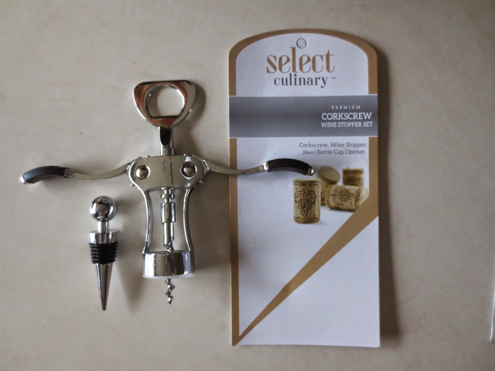 Gloria's Bits and Pieces Premium Corkscrew and Wine Stopper Set Review