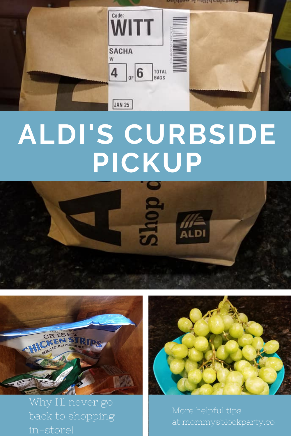 My First Time Using ALDI's Online Ordering and Curbside Pickup - Mommy