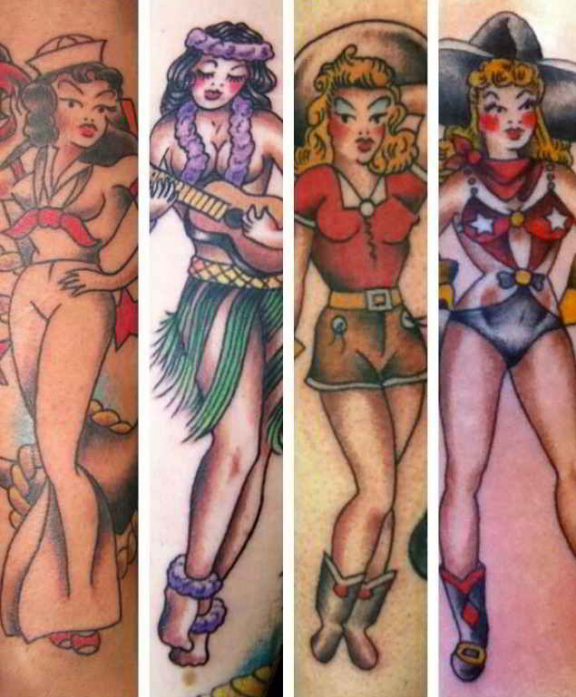 Tatuajes de Pin Ups. 