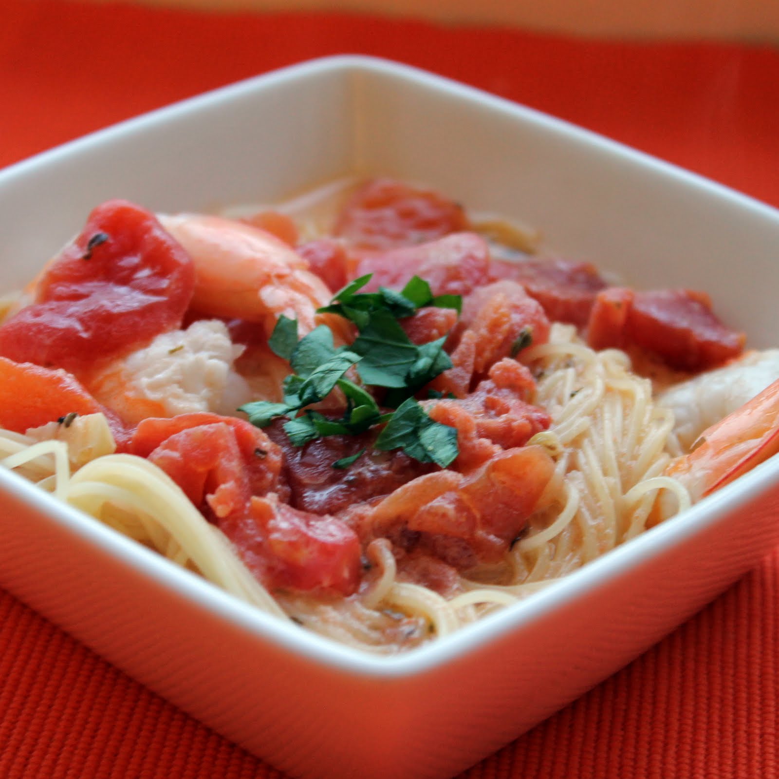 Capellini with Shrimp and Creamy Tomato Sauce | I Can Cook That