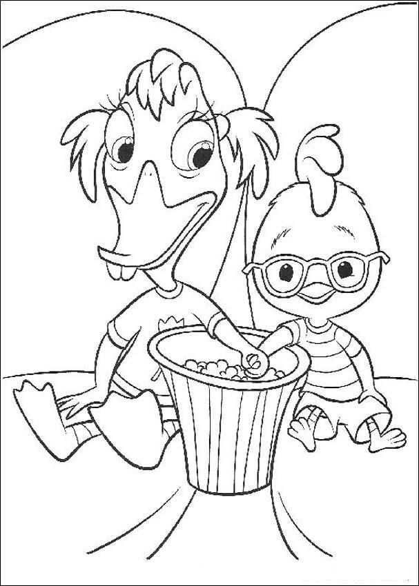 Chicken Little Coloring Pages - 7