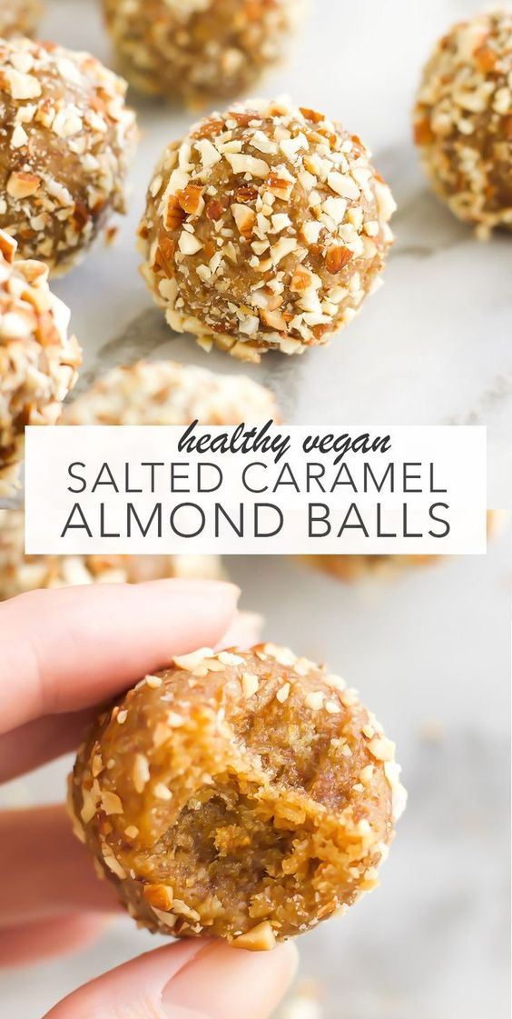 Vegan Salted Caramel Almond Balls Simple Delicious Desserts