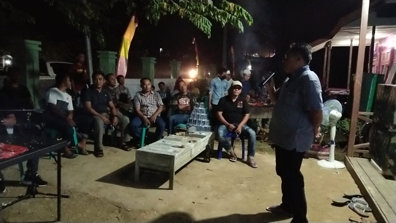 Acara Silahturami Anggota Satgas TMMD Dan Masyarakat Yang Mana Kegiatan TMMD Mulai Dari Pra Sampai Pelaksanaan Hari Ini Berjalan Lancar