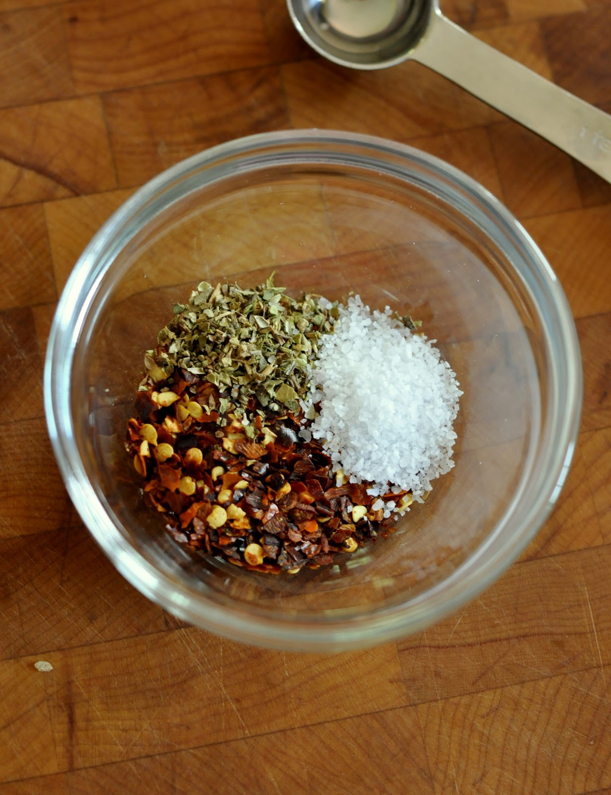 Dried Red Pepper Flakes, Dried Oregano, and Kosher Salt | Taste As You Go