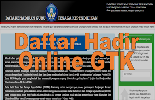 Daftar Hadir Online GTK, Login hadir.gtk.kemdikbud.go.id