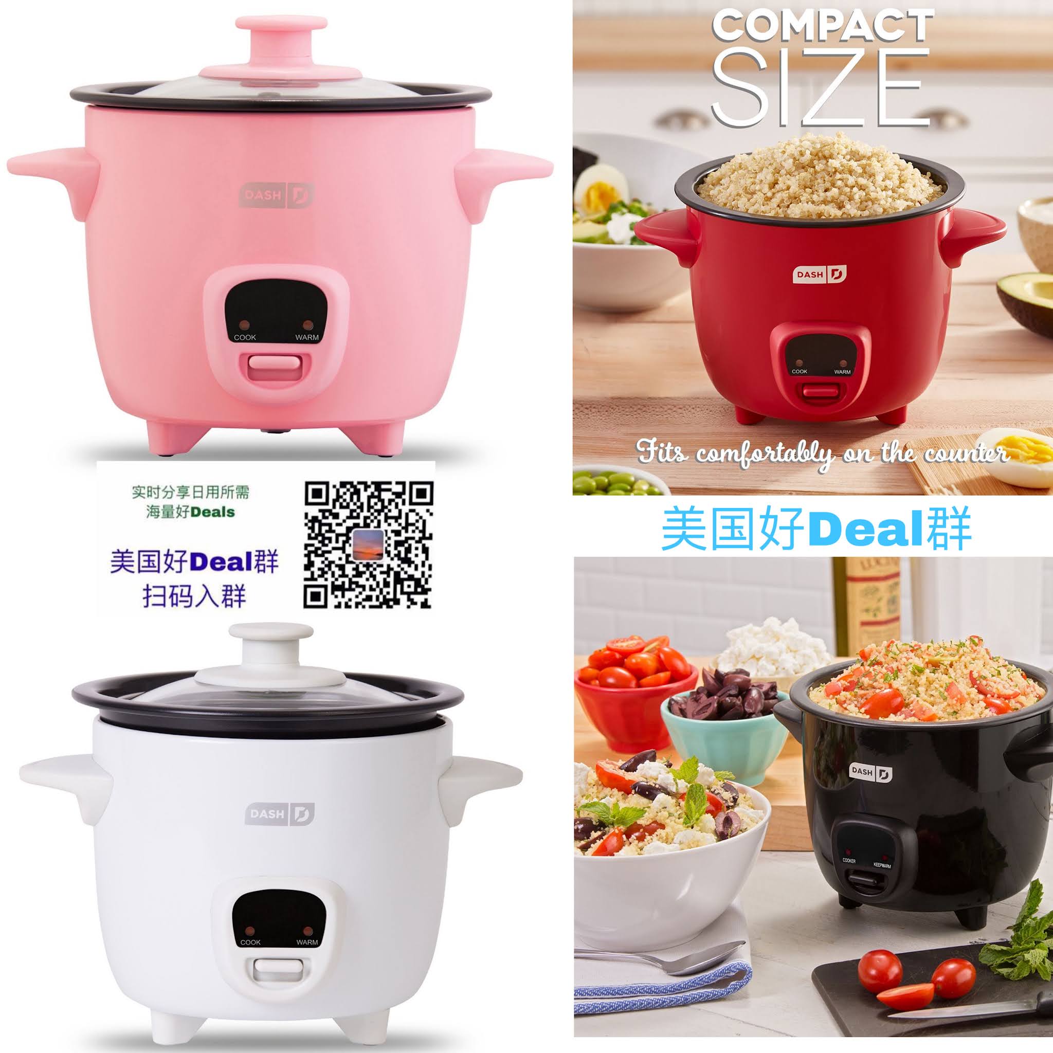 Kohl’s 有 Dash 2Cup Mini Rice Cooker 小电饭锅 15.99