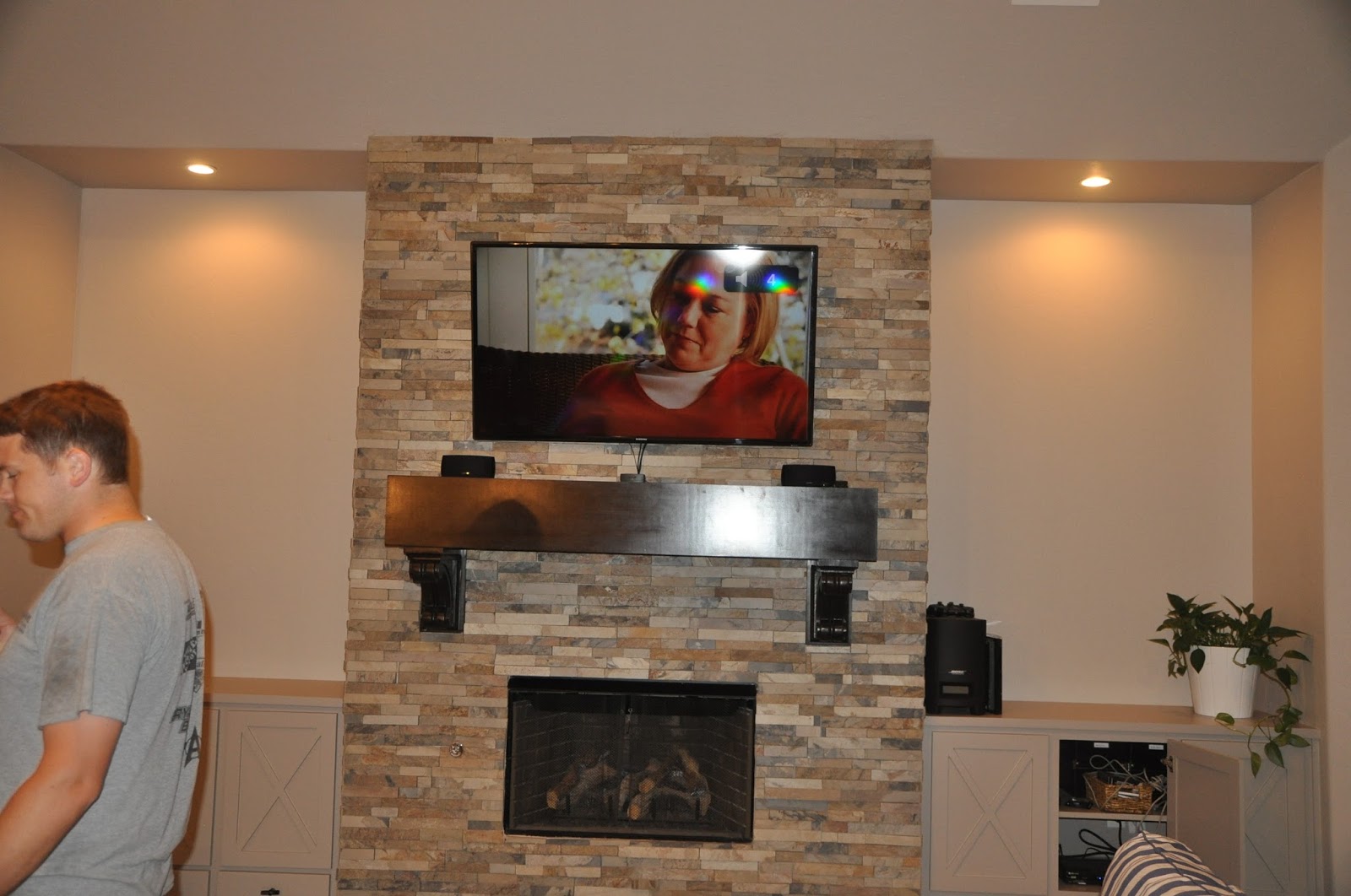 made How to Mount a Flat Screen TV on a STONE fireplace {diy}
