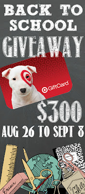 Back to School $300 Target Gift Card Giveaway