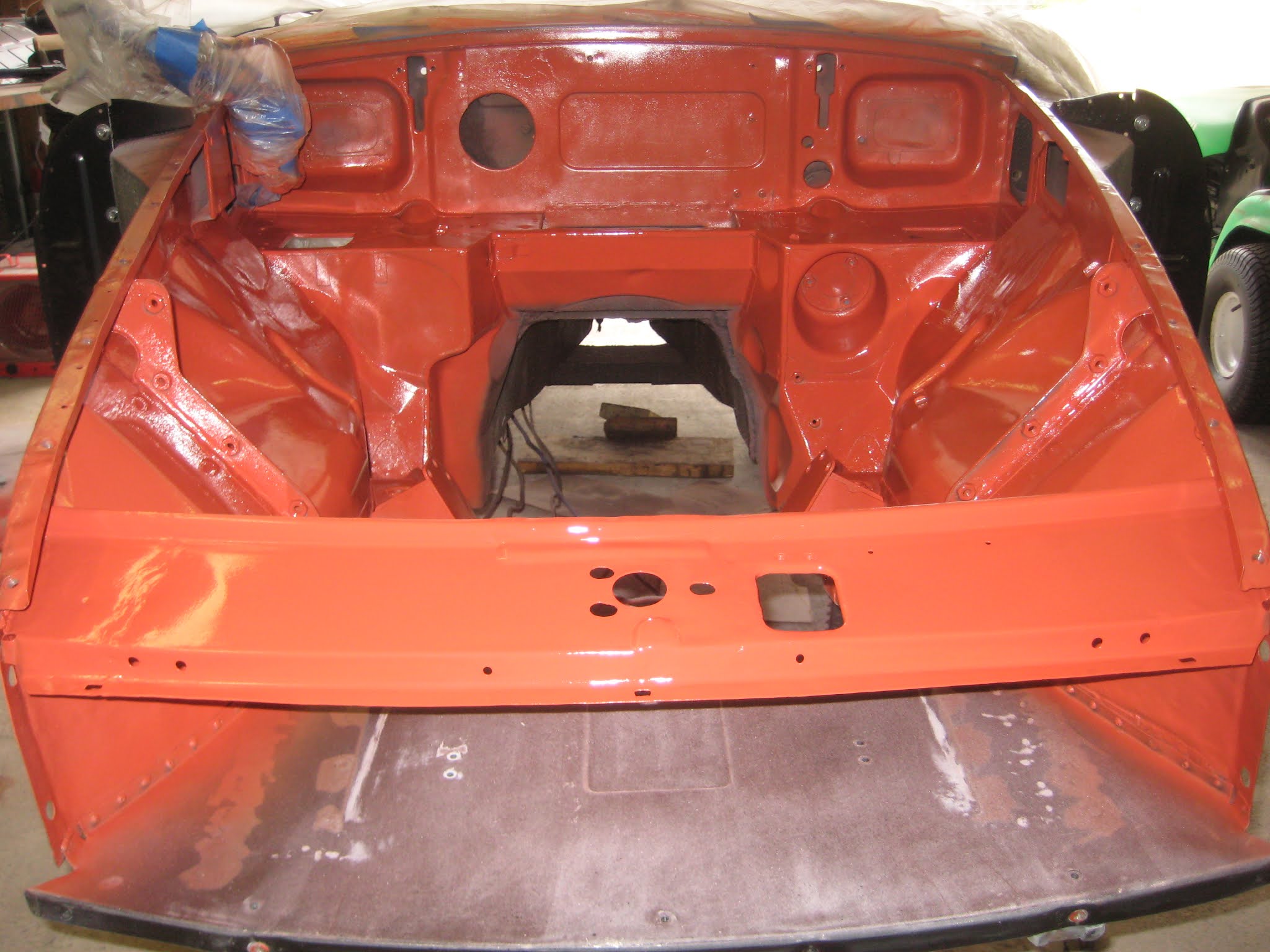 Adam's MGB Restoration Engine Bay Paint