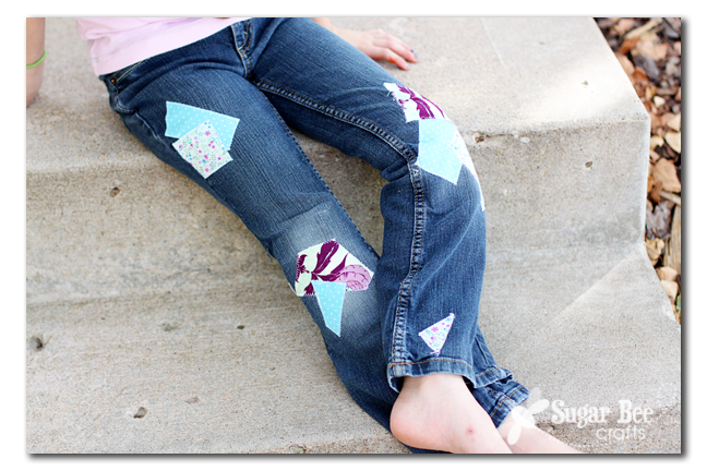A Cute Way to Patch Jeans