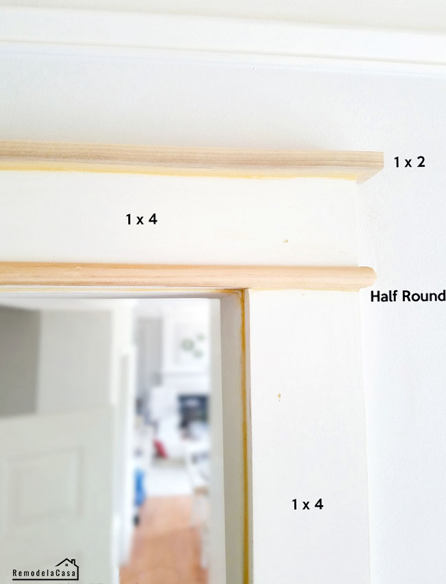 The Easiest Door Trim Remodelando la Casa