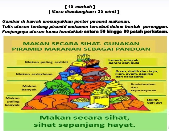 Contoh Jawapan Bahasa Melayu Penulisan UPSR: Bahagian B 