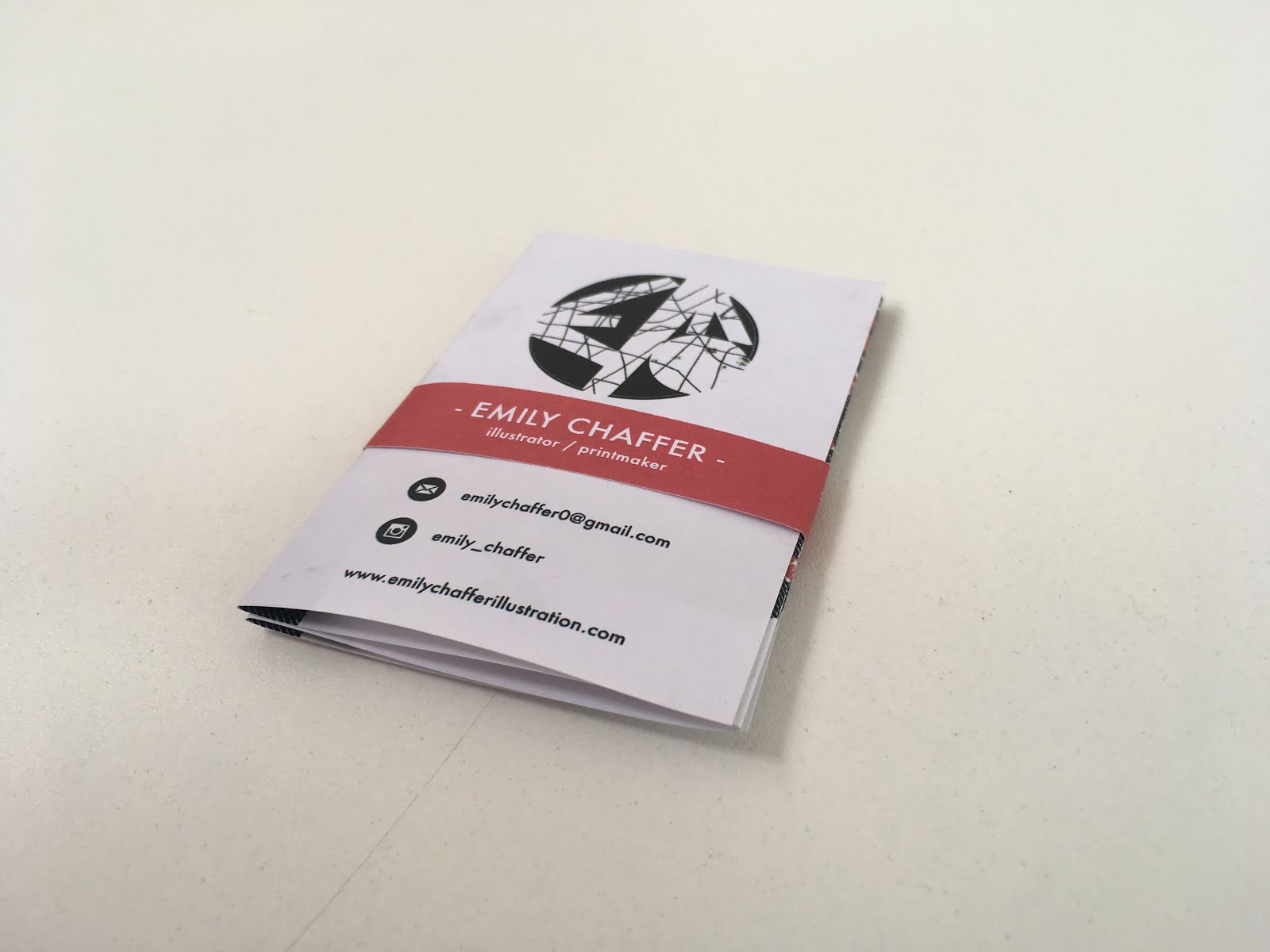 Personal & Professional Practice Concertina Business Card