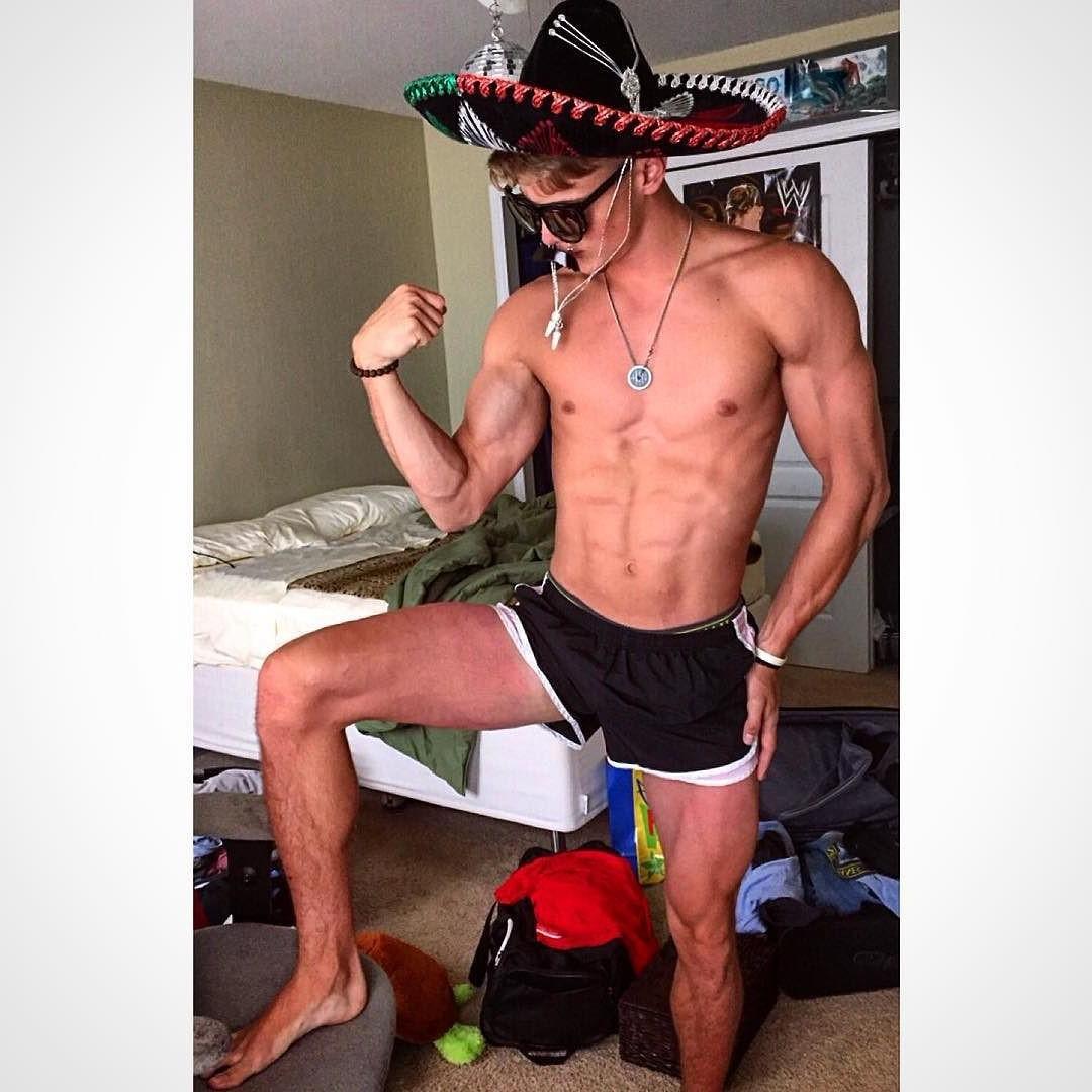 sexy-shirtless-fit-mexican-teen-college-boy-flexing-biceps-sixpack-abs-messy-room