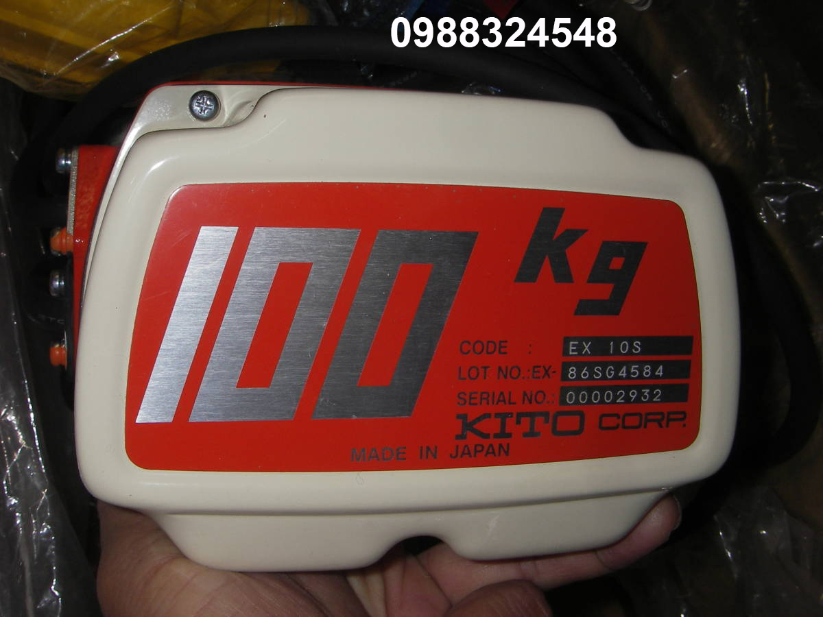 Pa lăng điện xích Kito EX10S 100kg
