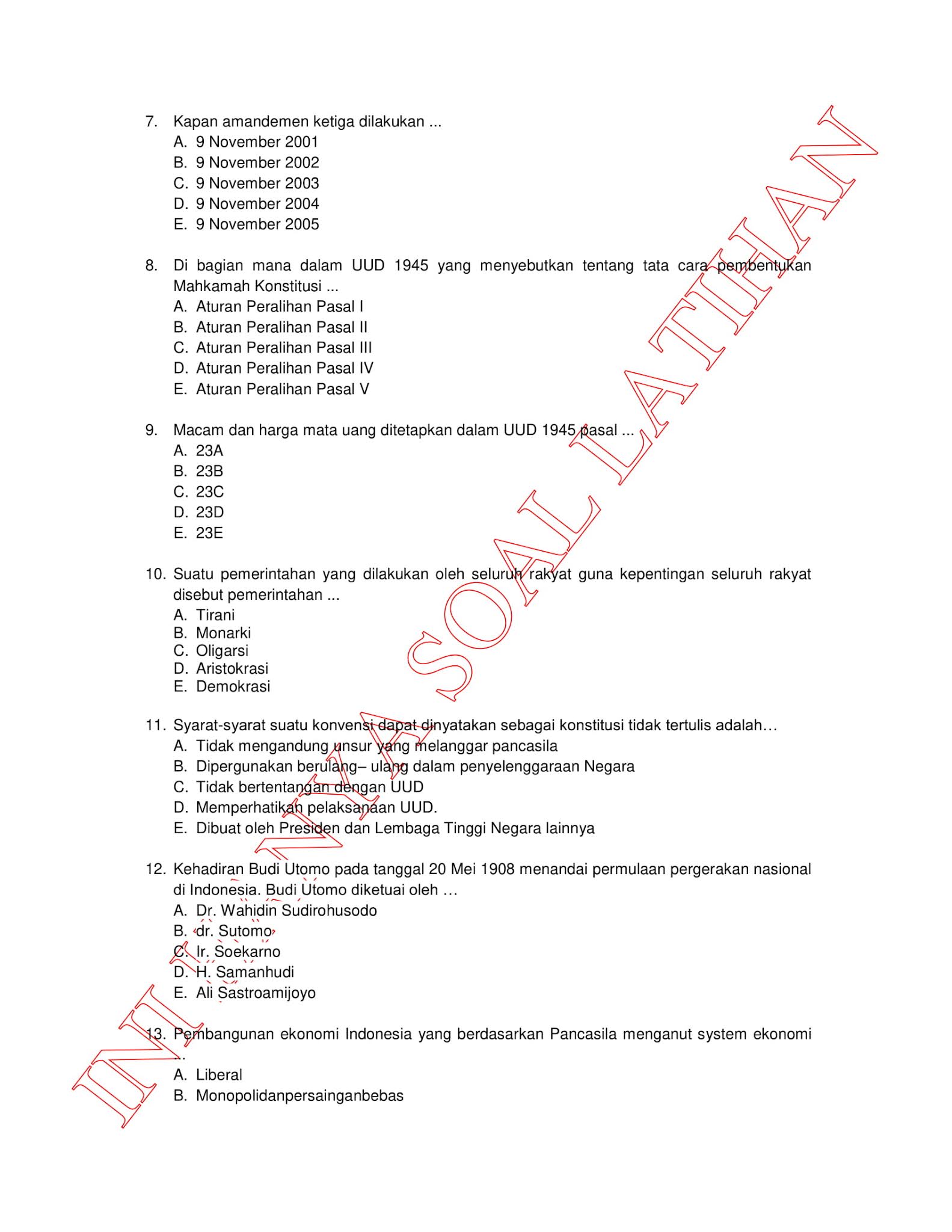 300+ Latihan Soal Tes CPNS SKD (TWK TIU TKP) 2021 + Kunci