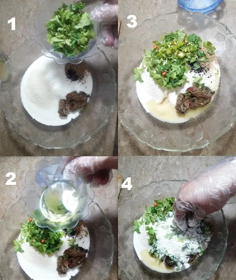 add-oil-and-herbs-in-flour