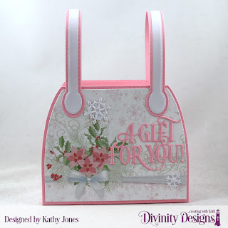 Custom Dies: Timeless Tote and Layers, Snow Crystals, A Gift For You , Paper Collection: Christmas 2018