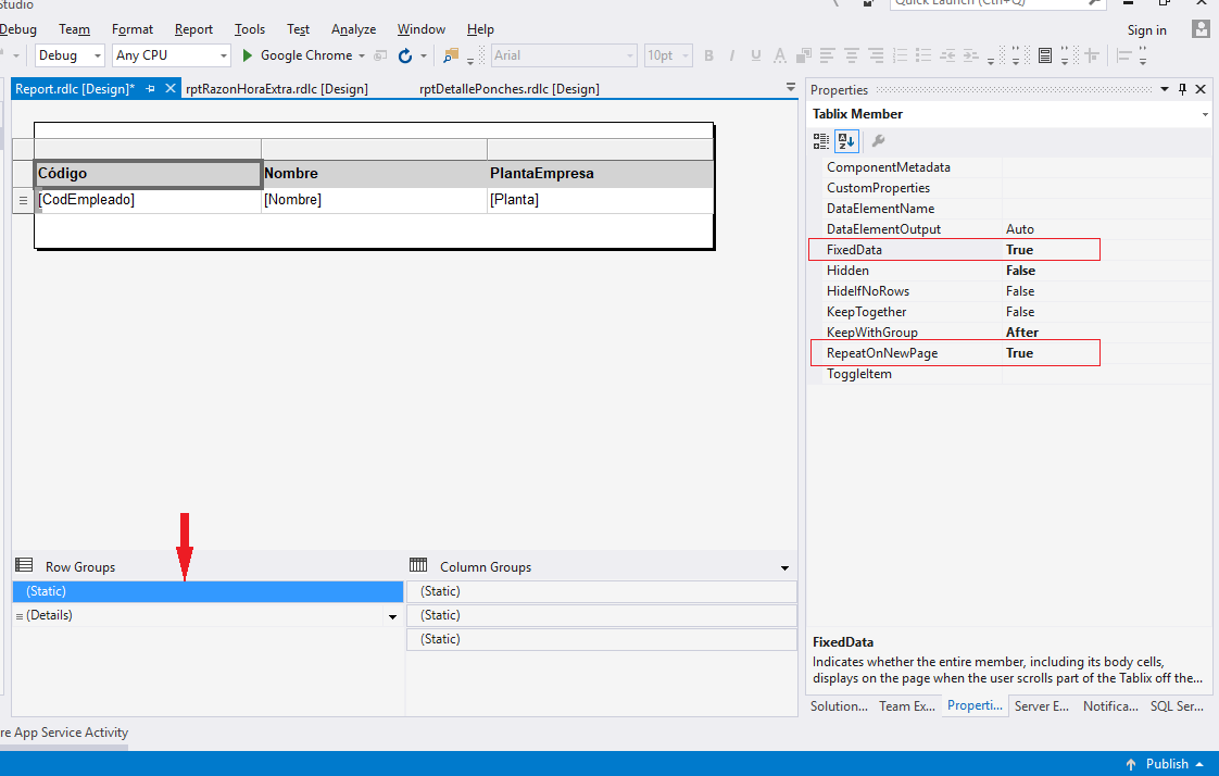 Tips Rápidos de Programación Repetir el encabezado de una tabla en un