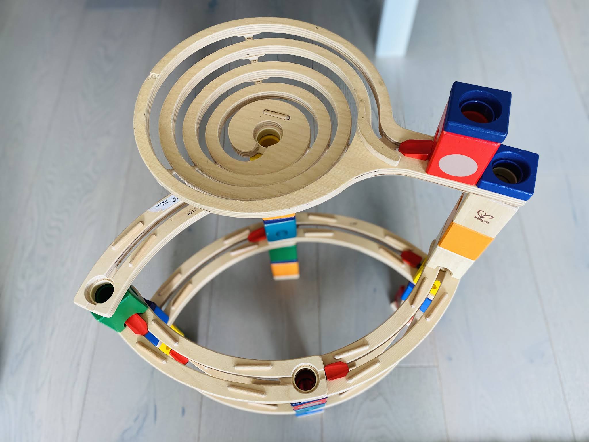 60 Seconds Toy Review Quadrilla Wooden Marble Run Construction the