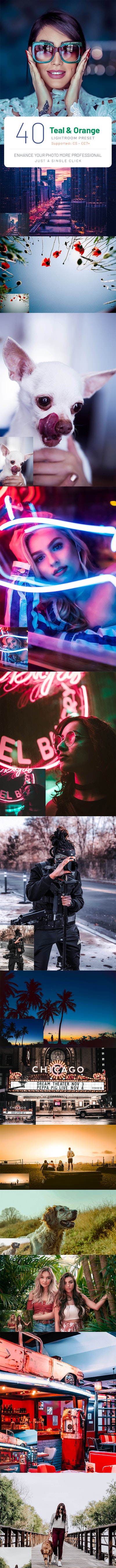 GraphicRiver - 40 Teal & Orange Lightroom Preset 24180463 2 Preview File