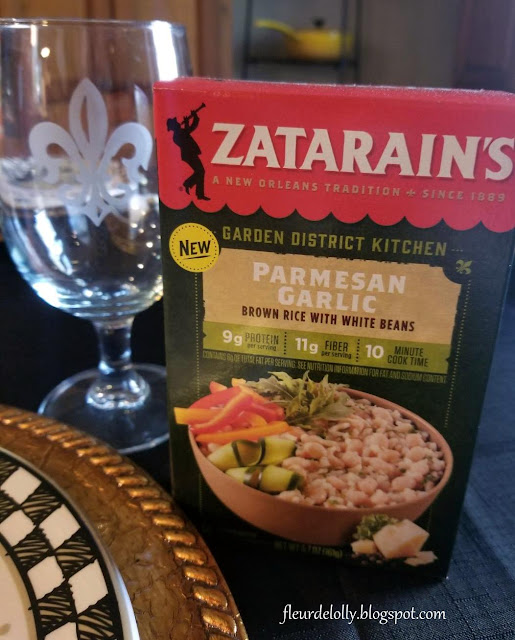 Fleur de Lolly Zatarain's Parmesan Garlic Rice with White Beans, Chicken and Spinach