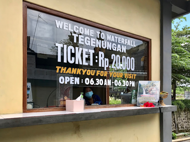 the ticket booth Tegenungan Waterfall, Ubud, Bali, Indonesia