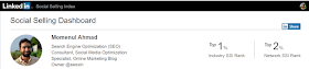linkedin social selling index of momenul ahmad