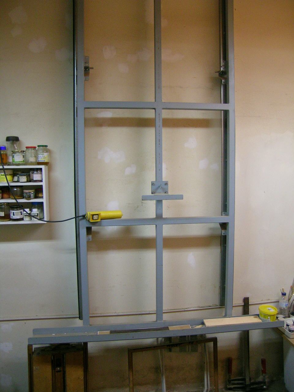 Bosco Hurtado, arquitecto: Restauración. Caballete con polipasto.