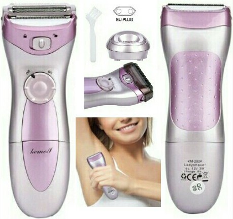 Kemei Rechargeable Hair Trimmer for Women - Female Shavers