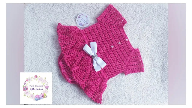 Hermoso Body Angela Para Bebé a Crochet