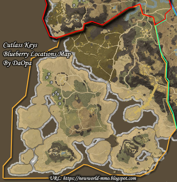 New World Cutlass Keys blueberry map