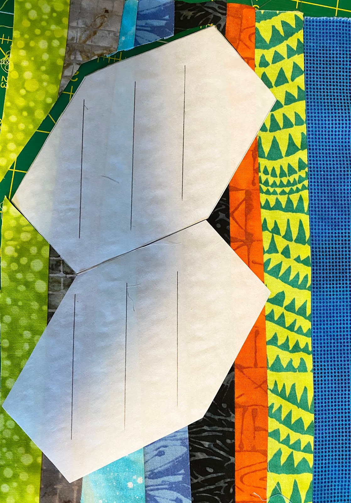 She Quilts It Elongated Hexagon Part Two