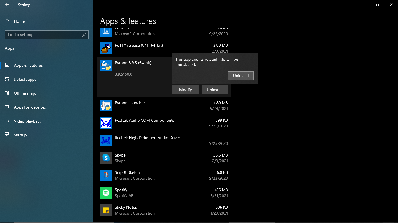 Cara Uninstall Python di Windows 10 Sebardi Blog