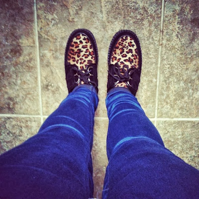 Leopard print creepers