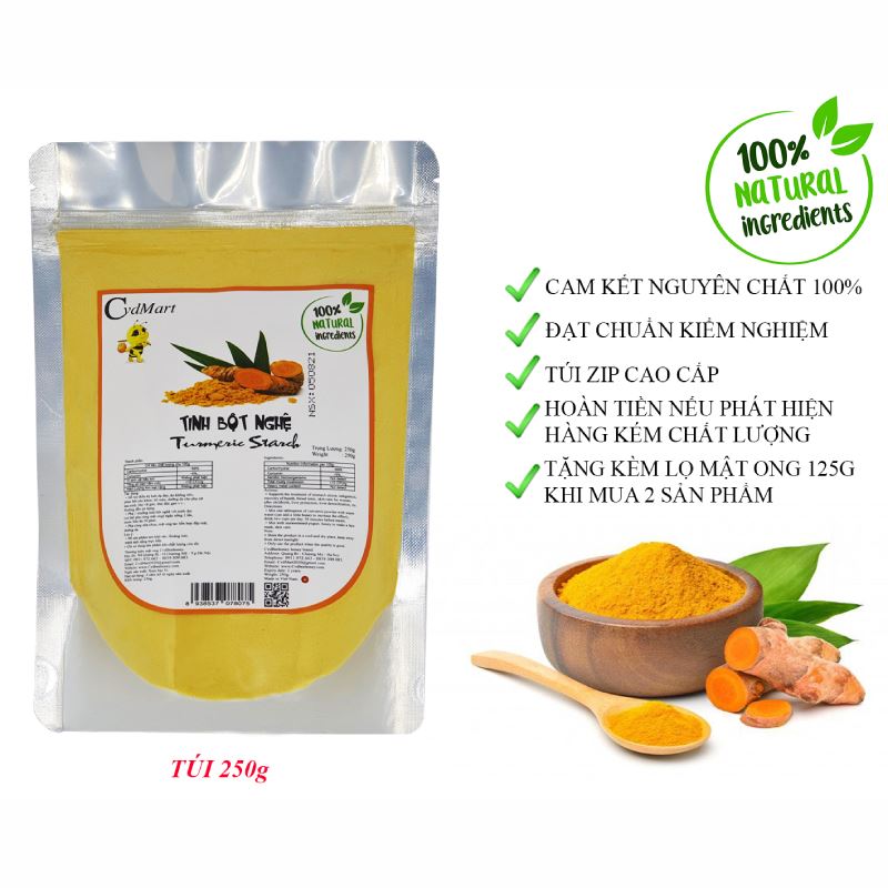 CvdBeehoney Tinh bột nghệ 250g/500g