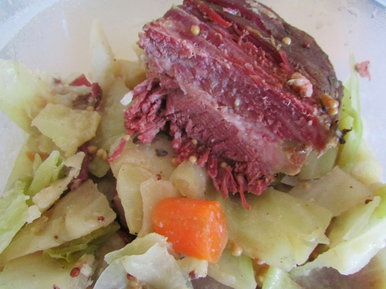 Foodie Mom Corned Beef and Cabbage (my take on boiled dinner)