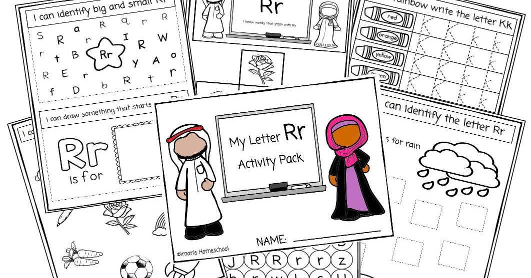 Iman's Homeschool ~ The Curriculum: Letter Rr Activity Pack